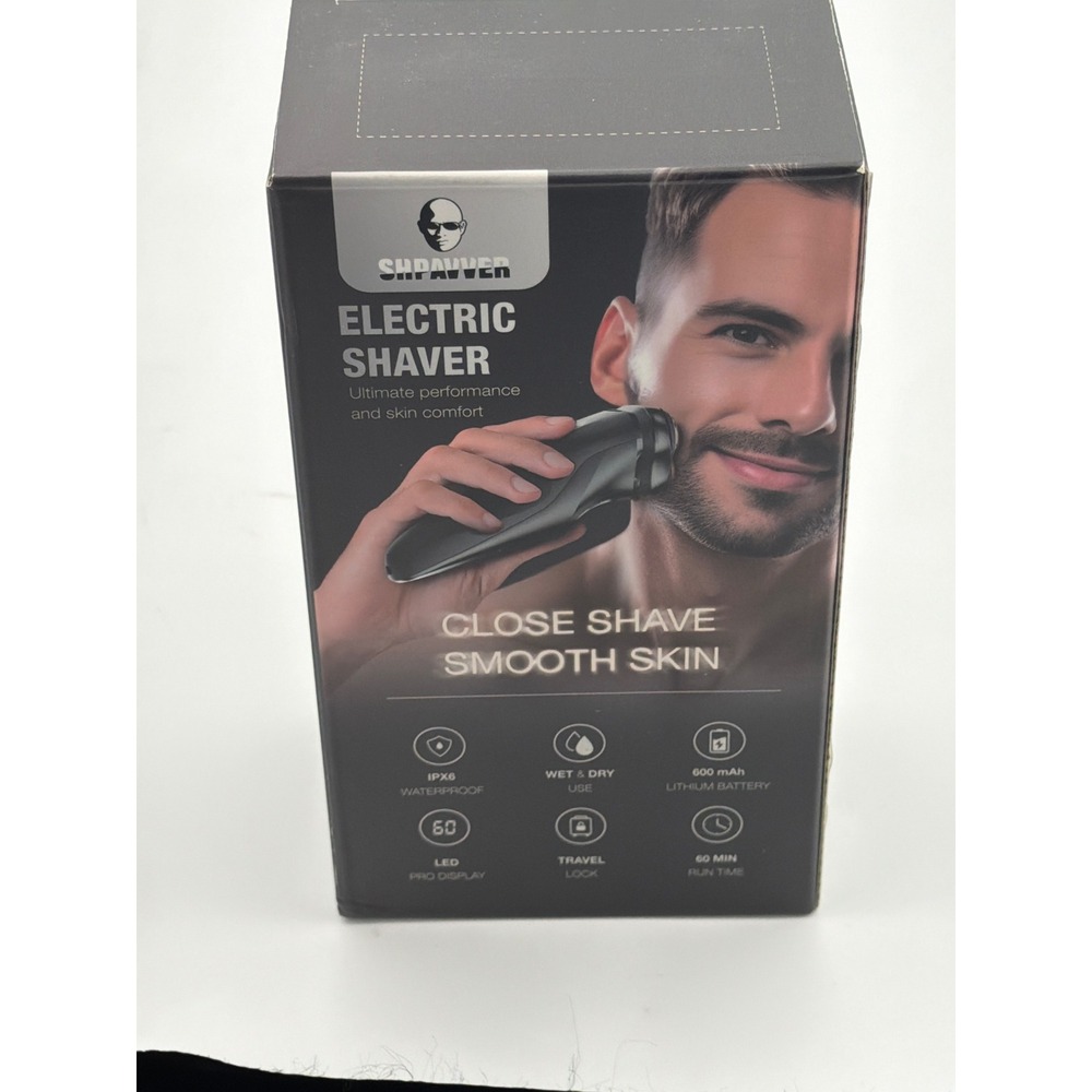SHPAVVER Electric Shaver Men Rs8993 Rotary Razor Wet Dry Waterproof LED Display